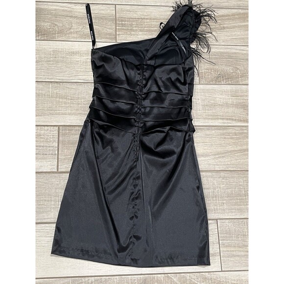 Women’s Bisou Bisou Michele Boubot Black Stretch Mini Halter Party Dress Size 4 - Picture 4 of 6